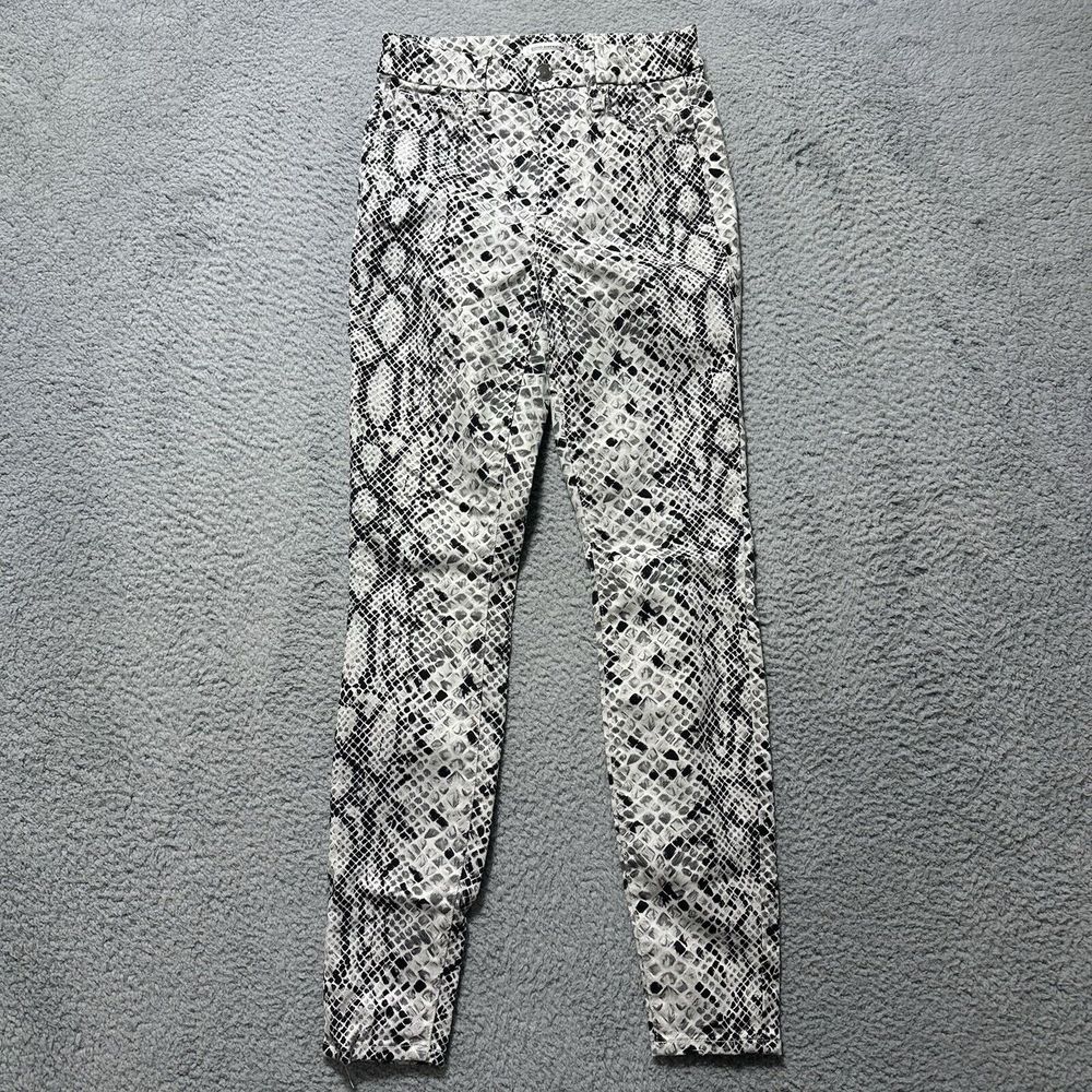 Good American Good Legs Skinny Jeans Womens 4/27 Snake Print Stretch